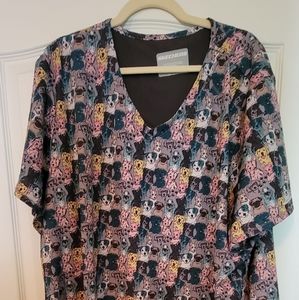 4XL Women's Scrub Top